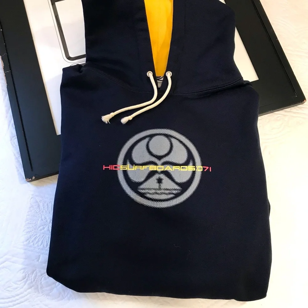 Hawaiian Island Creations HIC Surfboard Hoodie Navy